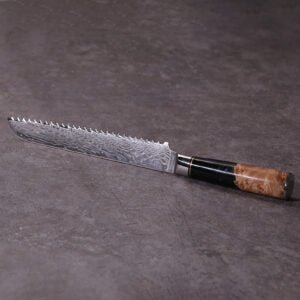 Personalized Damascus Bread Knife