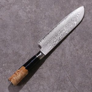 Personalized Damascus Santoku Knife