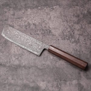 Engraved Nakiri Knife