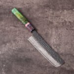 Custom Branding Damascus steel Nakiri vegetable knife