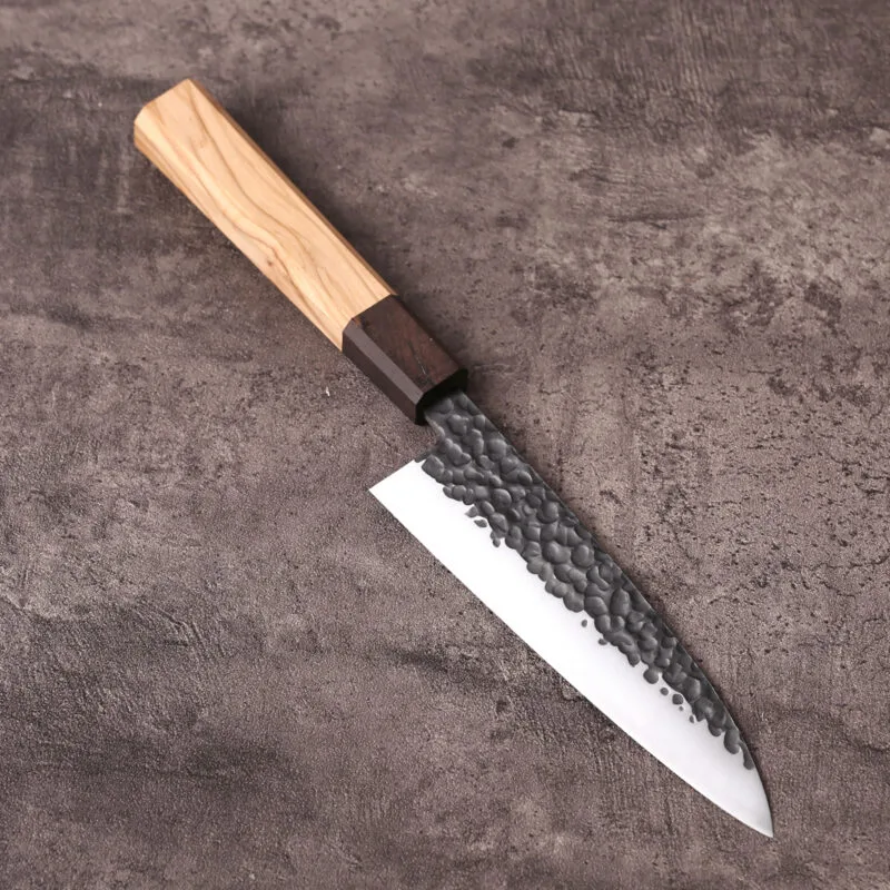 Japanese forged chef knife 166mm blue steel blade