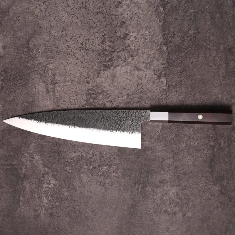 Full profile of 240mm wholesale chef knife with 65mm blade height