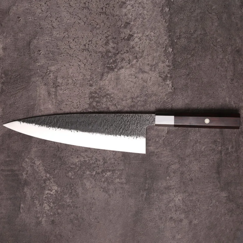 Full profile of 240mm wholesale chef knife with 65mm blade height