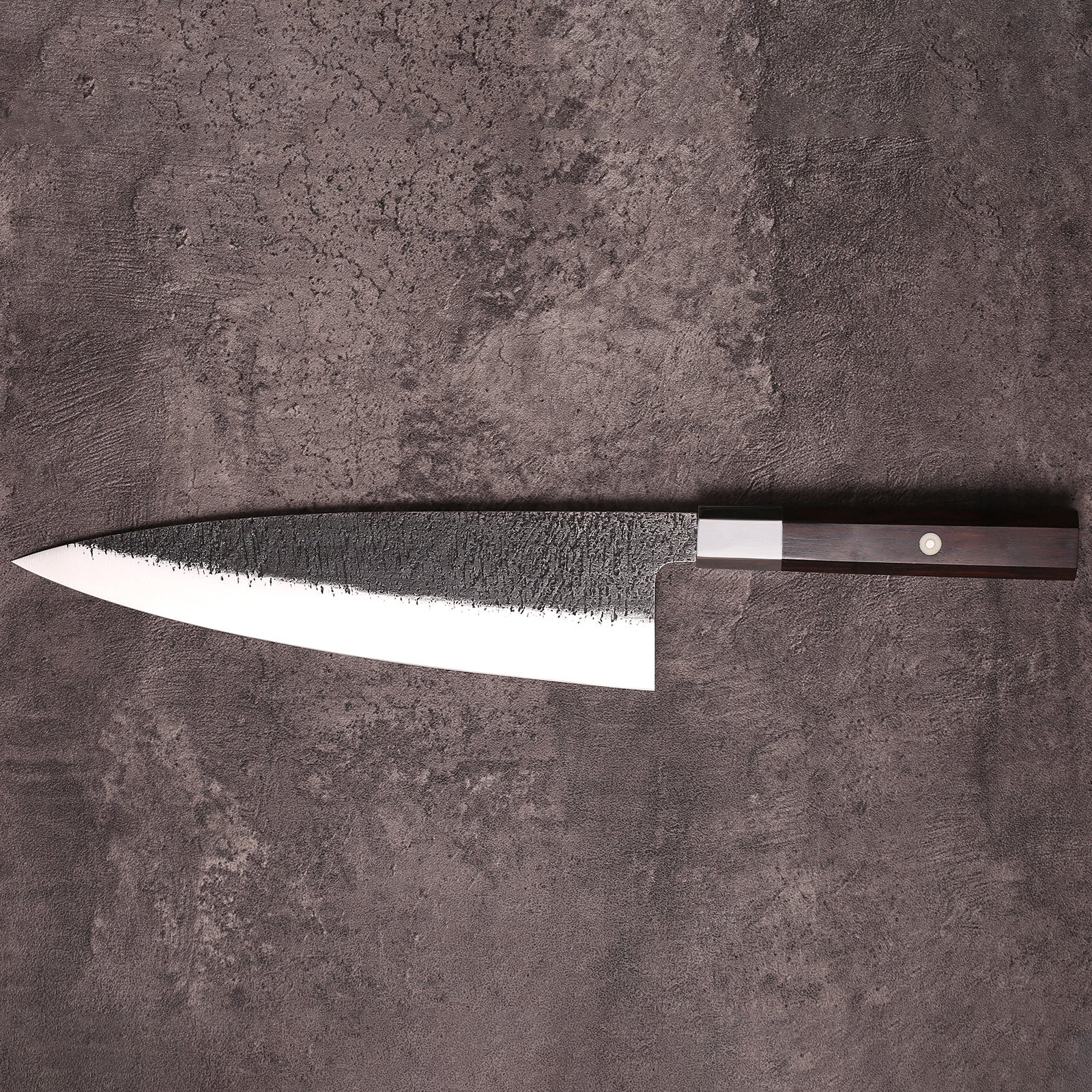 Full profile of 240mm wholesale chef knife with 65mm blade height
